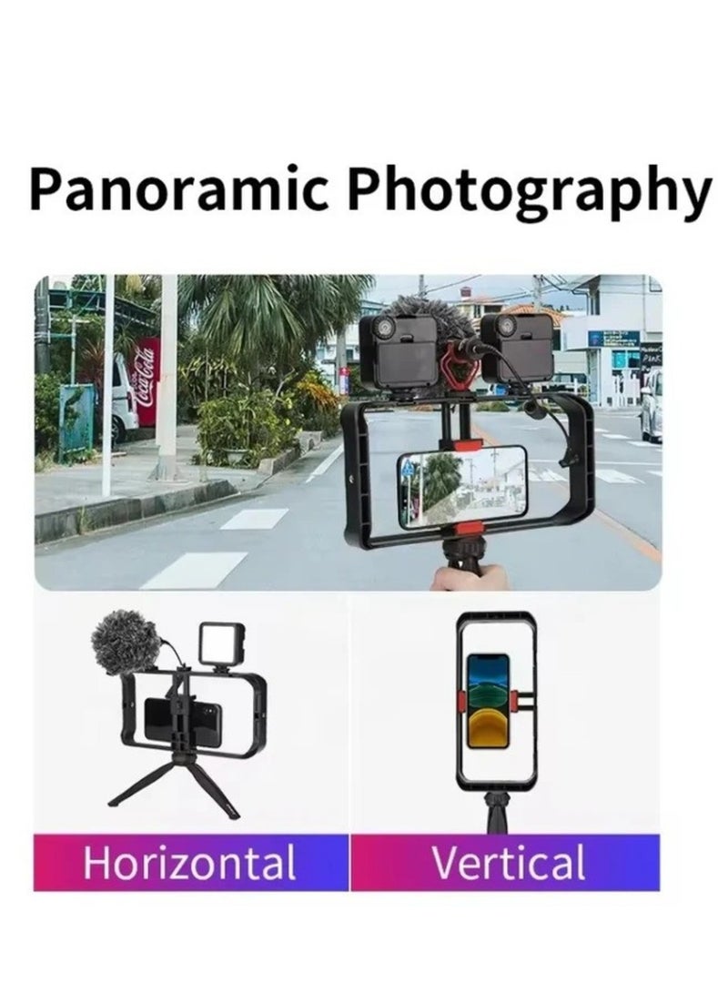 JMARY MT-33 Phone Stand Tripod ABS Video Recording Vlog Mobile Phone Rig Cage - Image 5