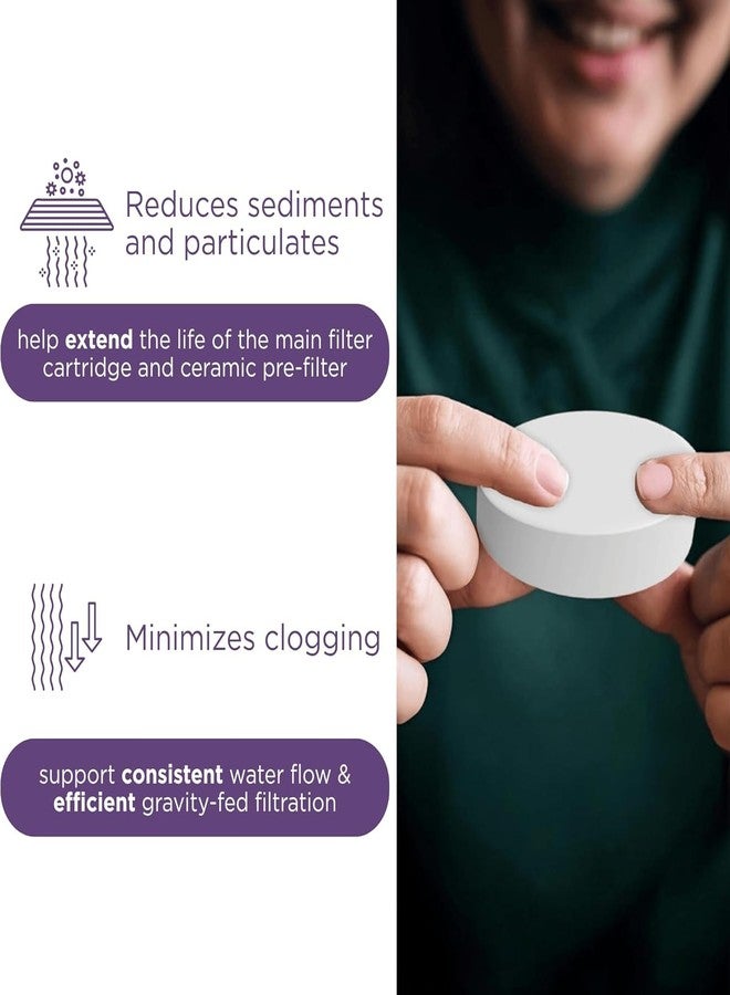 Goodscious Micro Sponge Filter Replacement 1362 for Nikken Aqua Pour 1360, Durable Porous Washable Prefilter Sponge for Gravity Water Filter System, Traps Sediment & Extends Cartridge Life of Hard Water Filters - Image 5