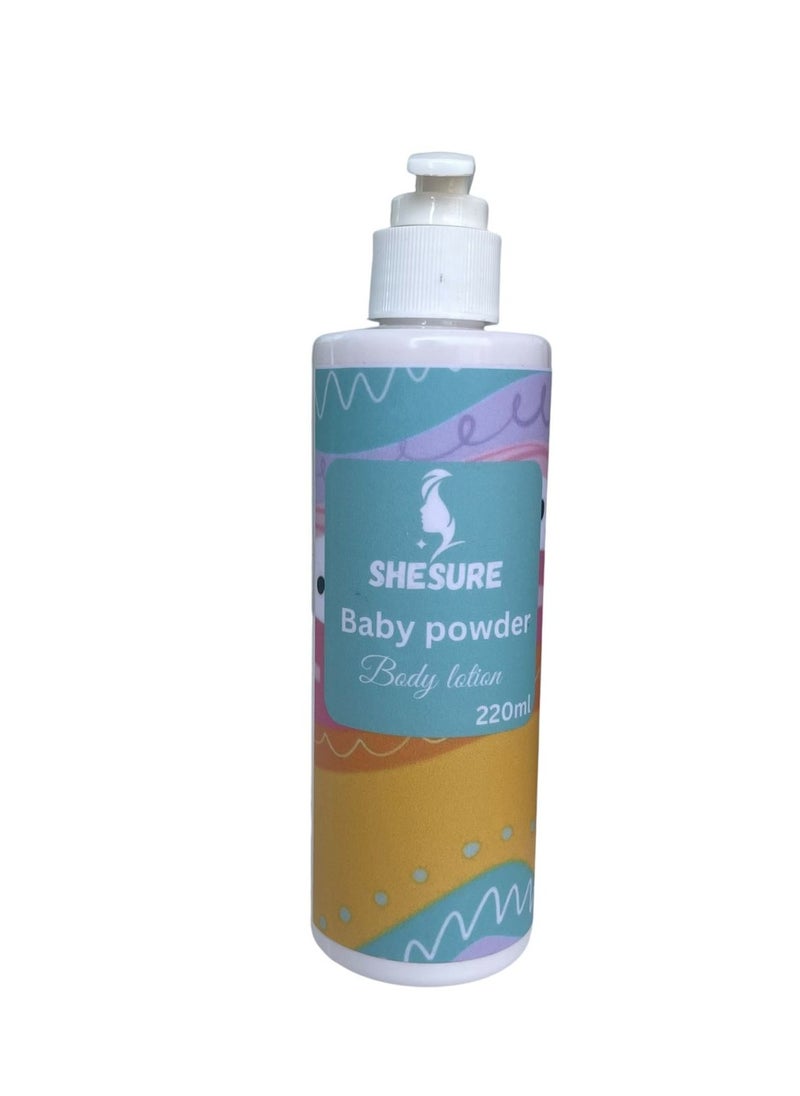 SHESURE Baby powder body lotion 220gm 