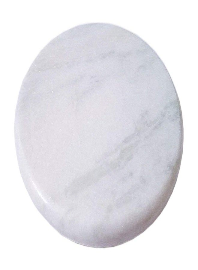 Jaipur Ace White Marble Chakla 10 Inch | Roti Chapati Papad Maker Rolling Board | Smooth Finished Stone Chakla for Kitchen | Heavy Duty Non Slip Dough Rolling Board for Home Use - Image 2