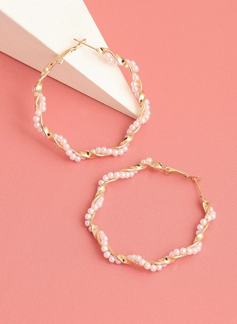 SOHI Party Artificial Hoop Earring Jewellery