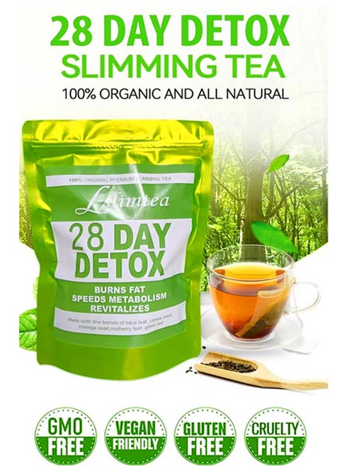 Detox Tummy Tea Bags Support Healthy Digestive And Metabolism 28 Bags