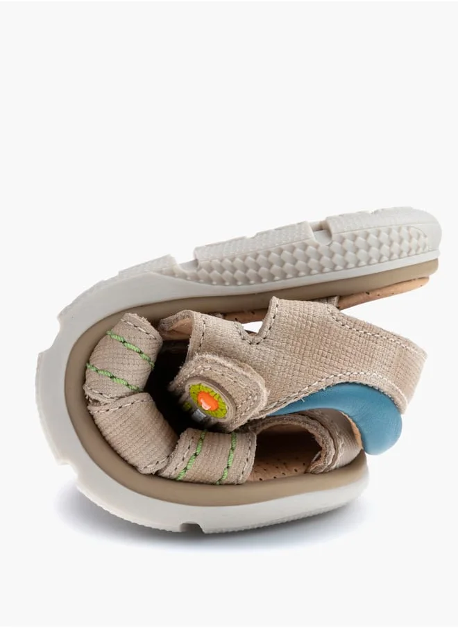 Pablosky Boys' Stitch Detail Fisherman Sandals with Hook and Loop Closure
