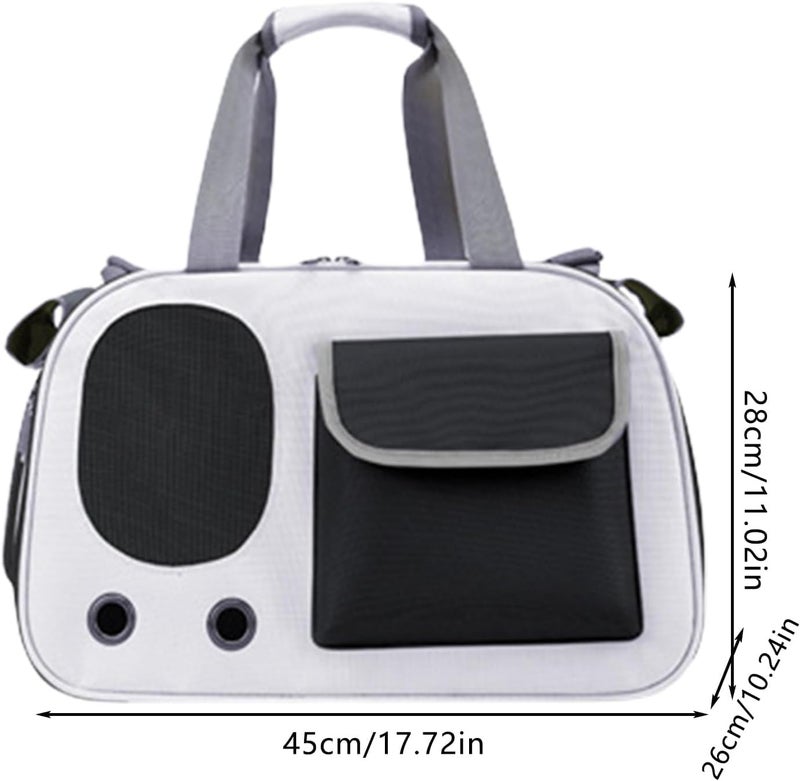 Mokshith Dog Travel Bag, Portable Pet Tote Bag | Foldable Carrier for Puppies, Cats, Small Dogs and Animals Suitable for Hiking/Travel/Camping - Image 2
