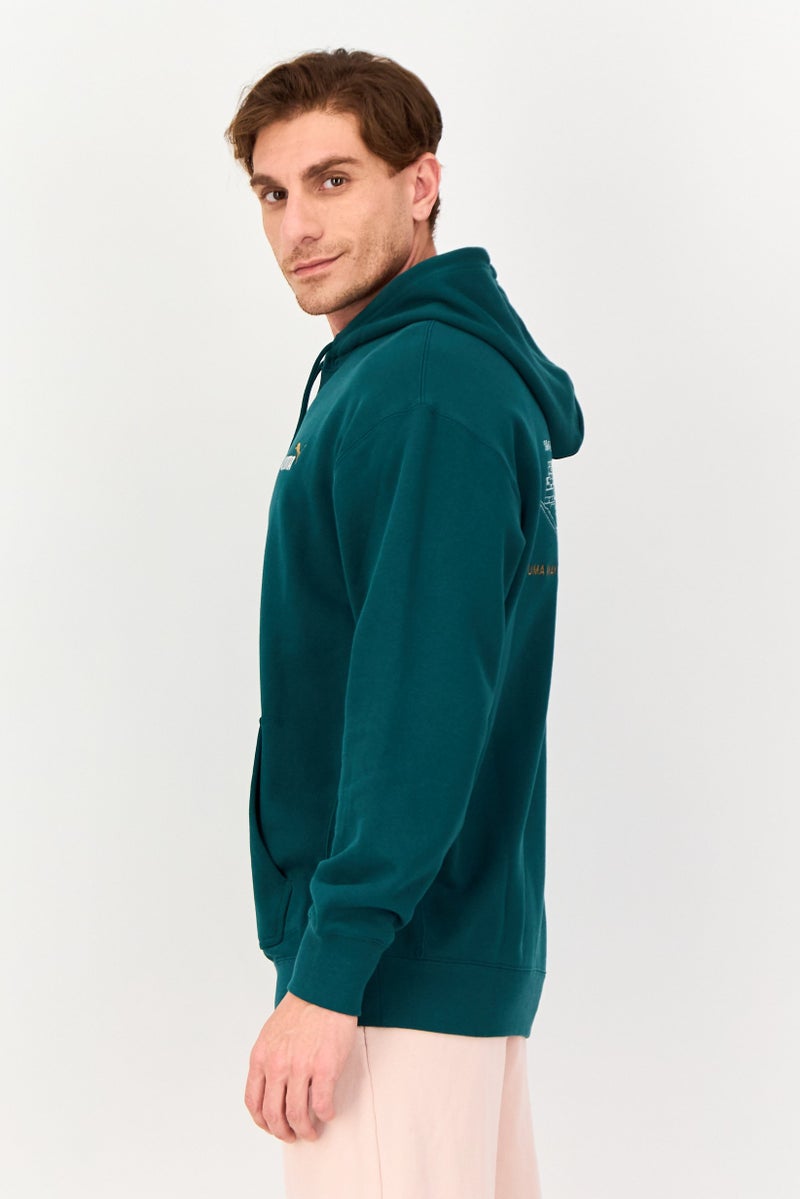 Puma x Select Men Sportswear Fit Long Sleeve Outdoor Hoodie, Green - Image 3