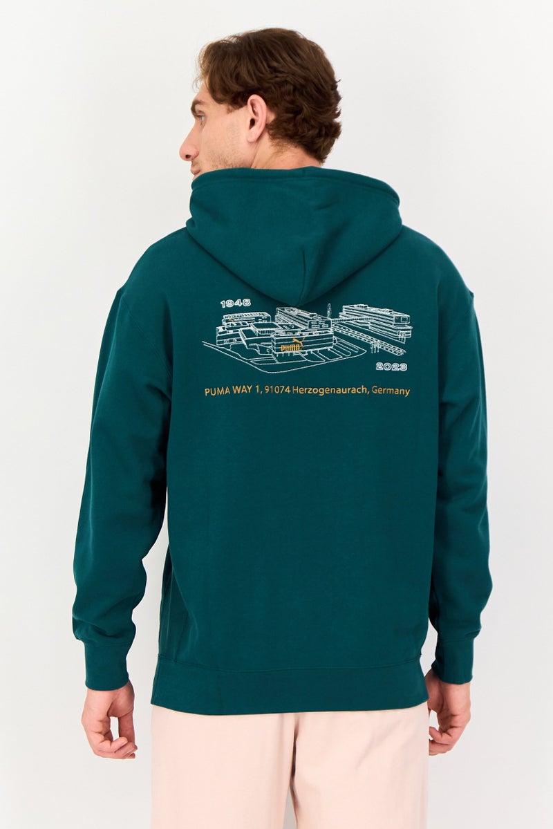 Puma x Select Men Sportswear Fit Long Sleeve Outdoor Hoodie, Green - Image 2