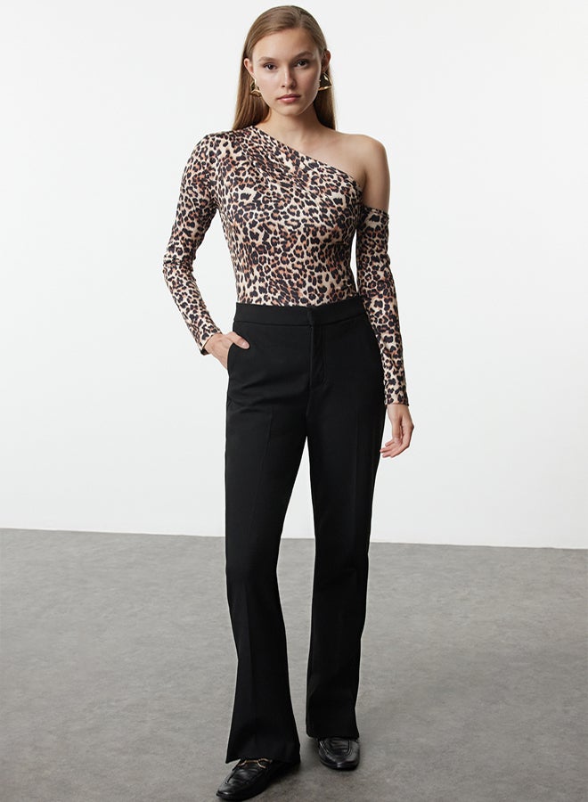 trendyol Multicolor Animal Printed Long Sleeve Stretchy Snap Fastener Knitted Bodysuit TWOAW22BD0080 - Image 2