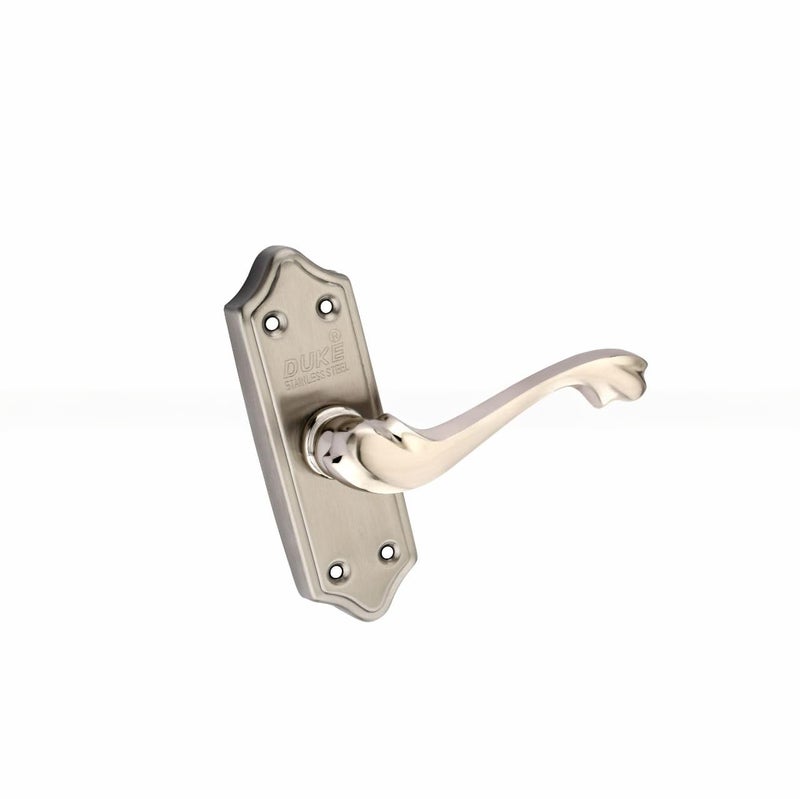 DUKElocks Duke Lock Stainless Steel Baby Mortice Set 2004 SS for Main Door Kitchen Bedroom Office Brass Latch Body with Premium Design Stainless Steel Color 100 MM 5 INCH - Image 5