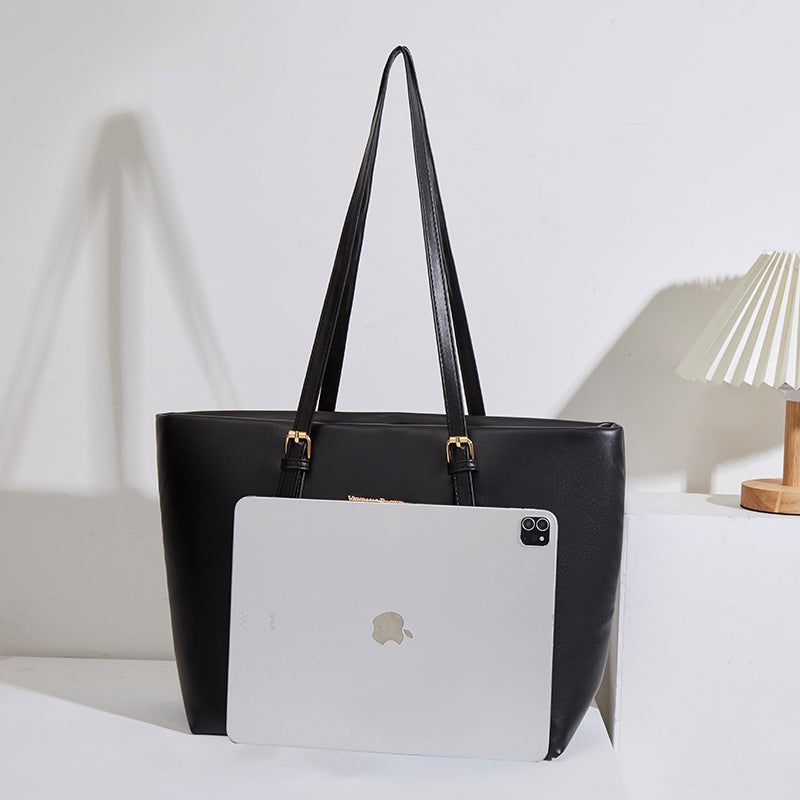 Large Capacity PU Tote Bag for Women - Image 3