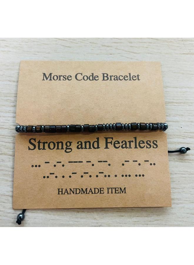 Hot Woven Bracelet Morse Code Alphanumeric Couple Bracelet Morse Code Bracelet 