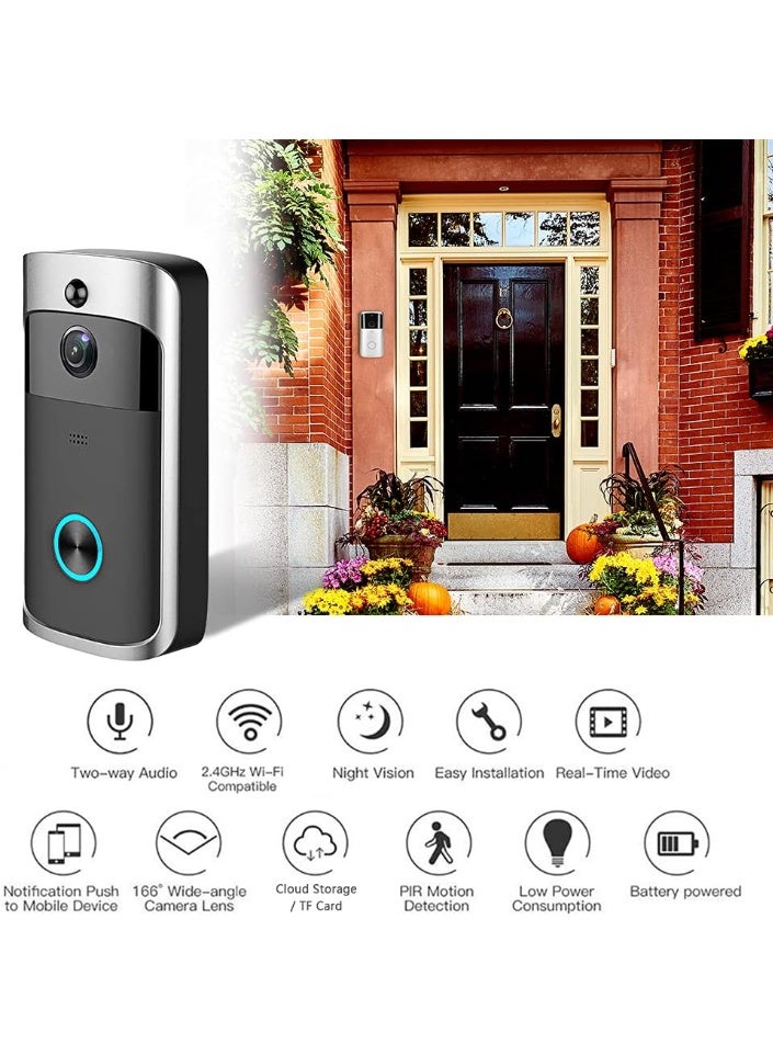Wireless Video Doorbell - 720p HD Real-Time Viewing - Night Vision & Motion Sensor for Outdoor Security - Image 5