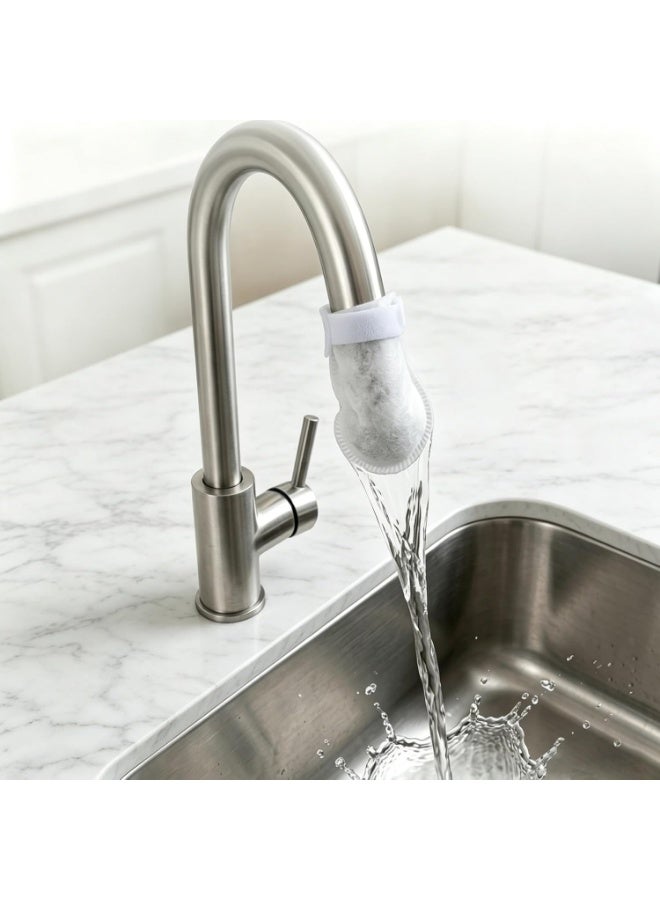 60pcs Faucet Filter Cotton Bags and T-Strips, High Density Faucet Water Filter Socks, Home Kitchen Splash-Proof Water Purifier Cover to Remove Sediment and Impurities, 60pcs Faucet Filter Cotton Bags and T-Strips, High Density Faucet Water Filter Socks, Home Kitchen Splash-Proof Water Purifier Cover to Remove Sediment and Impurities, Suitable for Most Faucets for Most Faucets - Image 5