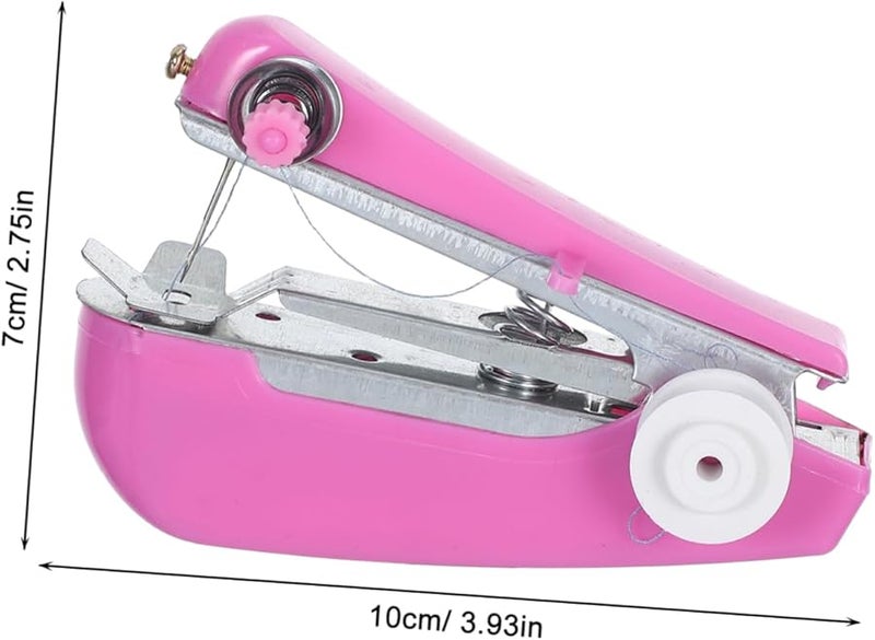 Artibetter 2 Pack Mini Handheld Sewing Machine Portable Easy to Use for Clothing Quick Repairs - Image 3