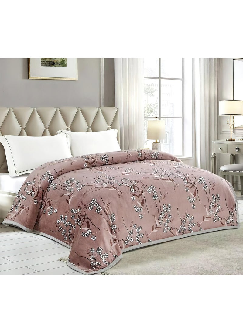 Throw Blanket Single Size 160*200 CM Floral Printed Super Soft Flannel Weighted Bed Blanket for Bedding Sofa and Travel - pzsku/Z5C9D44929BE64F0DFD1AZ/45/_/1734788670/b0088e06-82fa-495d-a62c-74d5338e0caa