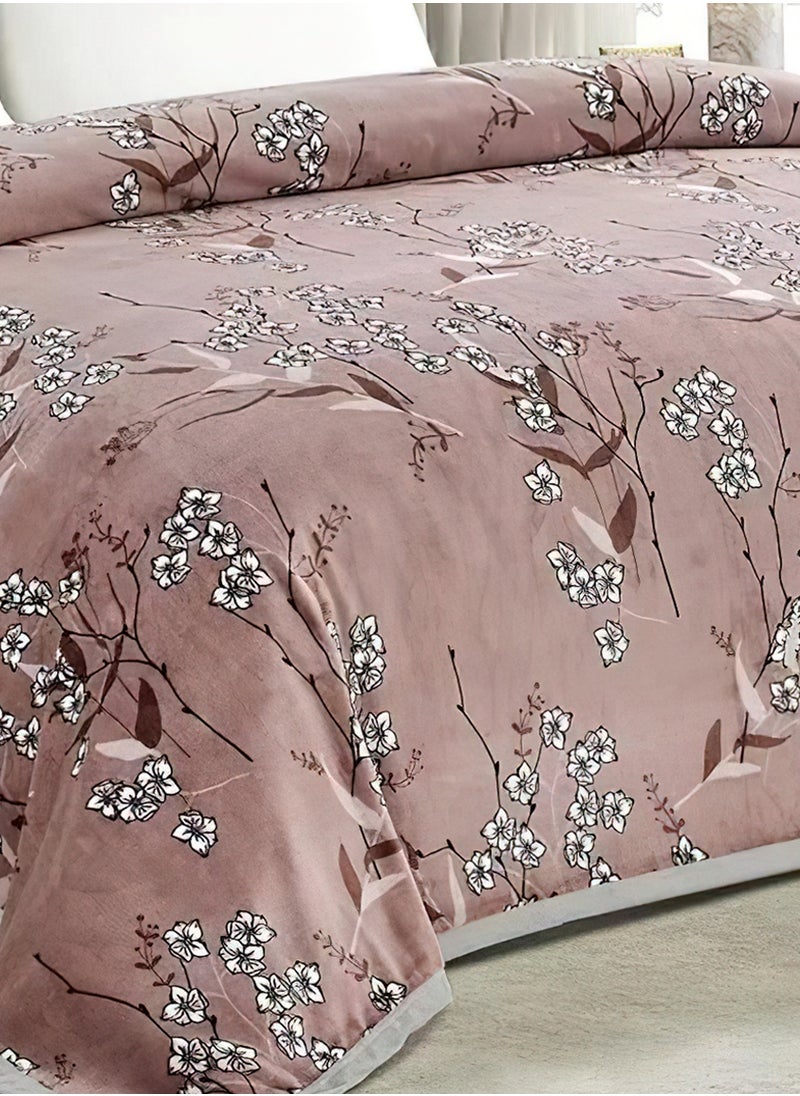 Throw Blanket Single Size 160*200 CM Floral Printed Super Soft Flannel Weighted Bed Blanket for Bedding Sofa and Travel - pzsku/Z5C9D44929BE64F0DFD1AZ/45/_/1734788691/68f184c5-e062-4c98-9d1c-f7fac511b766