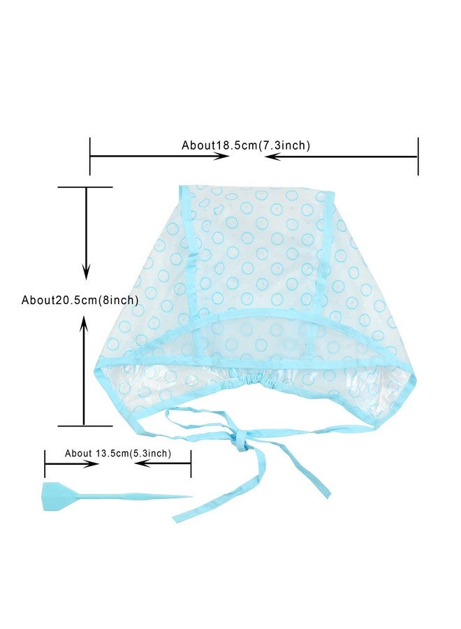 YANTAISIYU Hair Coloring Kit Highlight Cap Hair Coloring Dye Cap Frosting Cap with Plastic Crochet Hook for Dyeing Hairdressing (3 Pcs) - Image 2