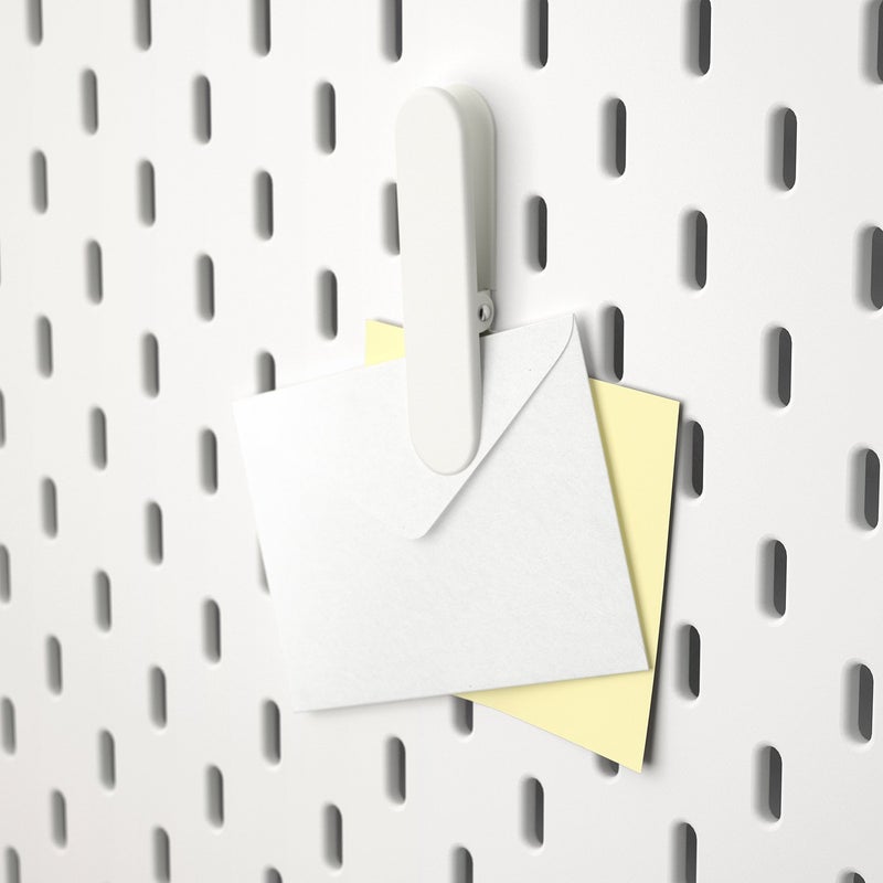 Skadis Pegboard Clips, White Powder-Coated Steel, Pack of 2 - Image 5