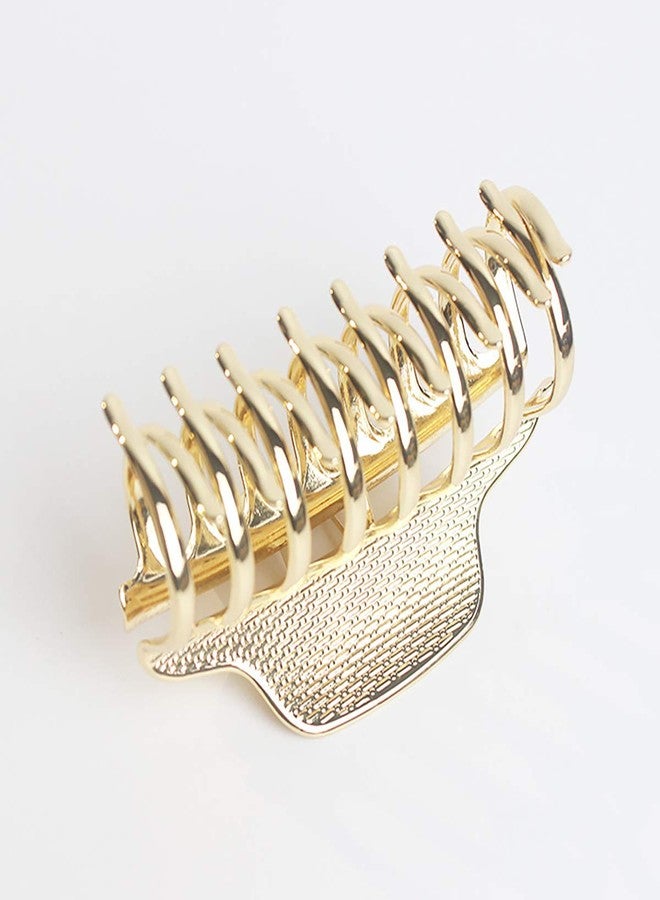 Fodattm Fashion Vintage Alloy Hair Jaw Clips Hair Clamp Large Punk Hairpins Hair Claw Women Hair Updo Grip Bath Accessories for Thick Hair (Gold) - Image 5