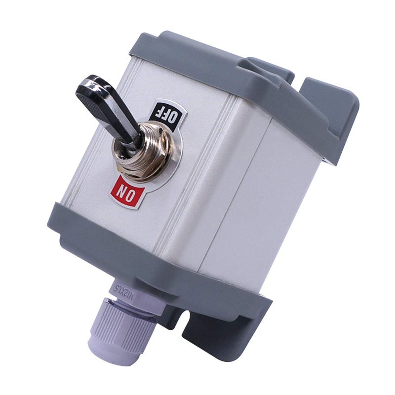 Twidec /Heavy Duty Rocker Toggle Switch Box 16A 250V SPST 2 Position 2 Pin ON/Off Switch Black PC Wear-Resistant Handle with Metal Shell TEN-A-2210BK-BOX-A101 (Pack of 2) - Image 4