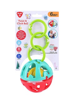PLAYGO Playgo Take Along Clicky Ball | Engaging Activity Ball for Kids | Promotes Motor Skills & Coordination | Fun Sound Effects | Age 0+  - Image 1