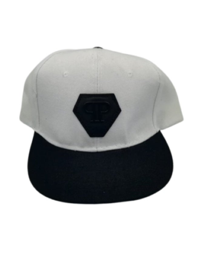 C.Hat Black & White Medium Baseball Cap