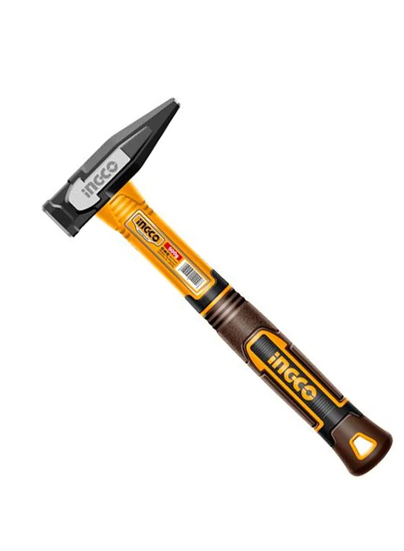 INGCO INGCO Machinist Hammer HMH82500 – 500g Drop-Forged Carbon Steel Hammer with Fiberglass Handle - Image 1