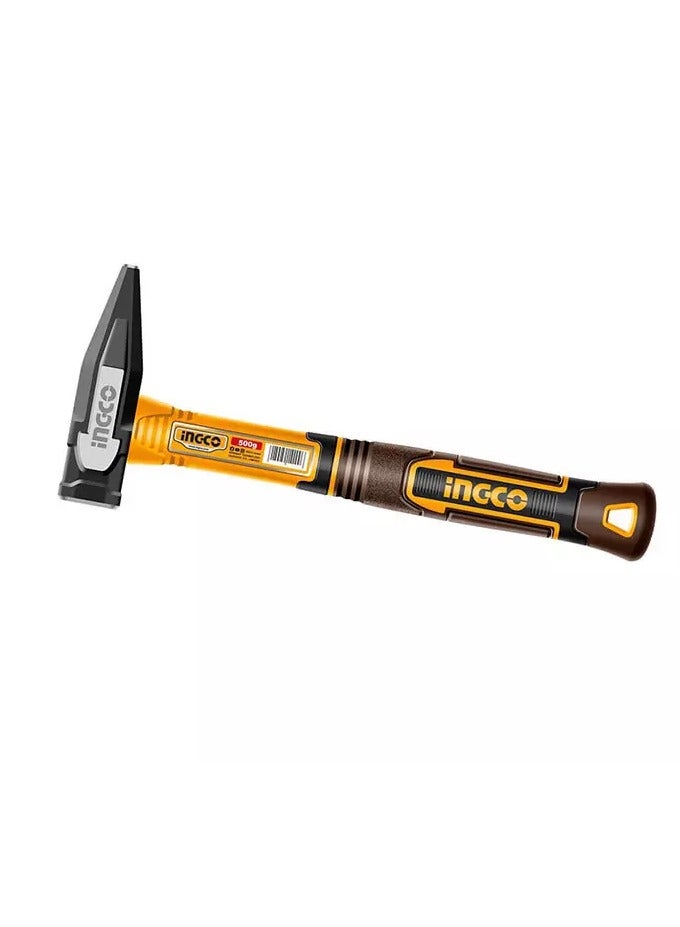 INGCO INGCO Machinist Hammer HMH82500 – 500g Drop-Forged Carbon Steel Hammer with Fiberglass Handle - Image 2
