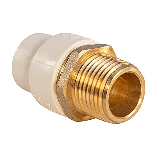 Supply Giant موصل محول Everflow Supplies BRCPM034-NL 3/4" مع ذكر نحاسي ووصلة CPVC - Image 1