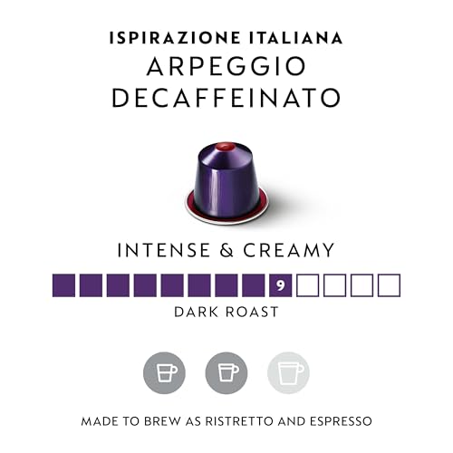 Nespresso Capsules Original Line Arpeggio Decaffeinato Dark Roast Coffee 50Count Coffee Pods - Image 3