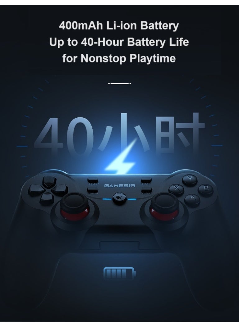 Classic Gamepad GameSir T3 Gaming Controller 2.4G Receiver for Windows PC, PC Controller with Dual Vibration, Linear Trigger Buttons Compatible with Android TV Box