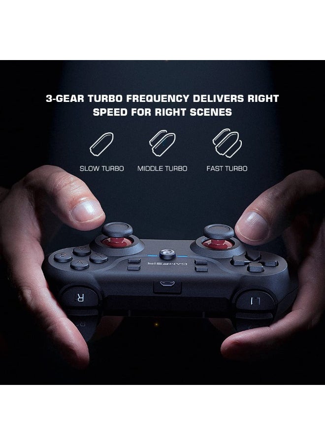 Classic Gamepad GameSir T3 Gaming Controller 2.4G Receiver for Windows PC, PC Controller with Dual Vibration, Linear Trigger Buttons Compatible with Android TV Box
