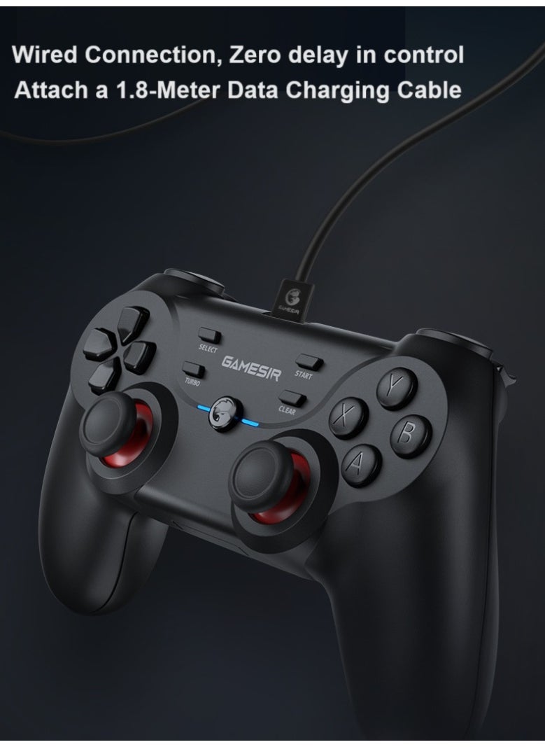 Classic Gamepad GameSir T3 Gaming Controller 2.4G Receiver for Windows PC, PC Controller with Dual Vibration, Linear Trigger Buttons Compatible with Android TV Box