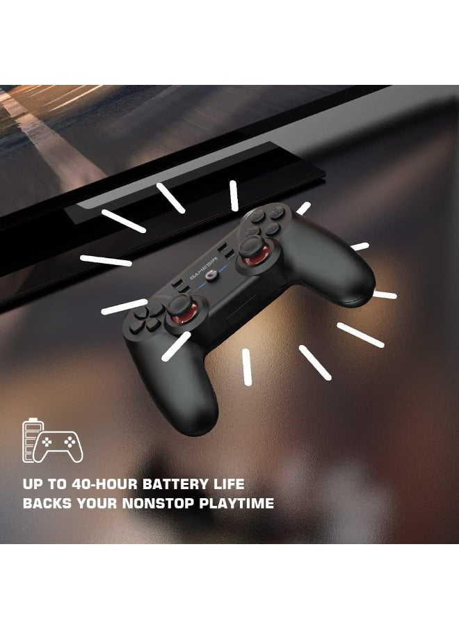 Classic Gamepad GameSir T3 Gaming Controller 2.4G Receiver for Windows PC, PC Controller with Dual Vibration, Linear Trigger Buttons Compatible with Android TV Box