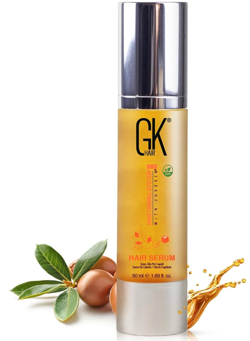 GK Hair Global Keratin Argan Oil Serum 50ml For Women And Men For Dry Dull Frizzy And Unmanageable Hair - Image 1