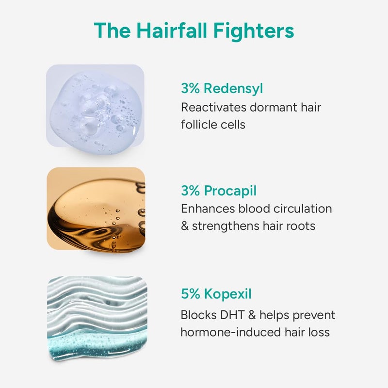 Arata Intensive Hair Growth Serum for Men  Women  3 Redensyl 3 Procapil  5 Kopexil  Onion Turmeric  Rice Water  Controls Hair Fall Boosts Hair Growth  Strengthens Hair  Pack of 3 90ml - Image 5