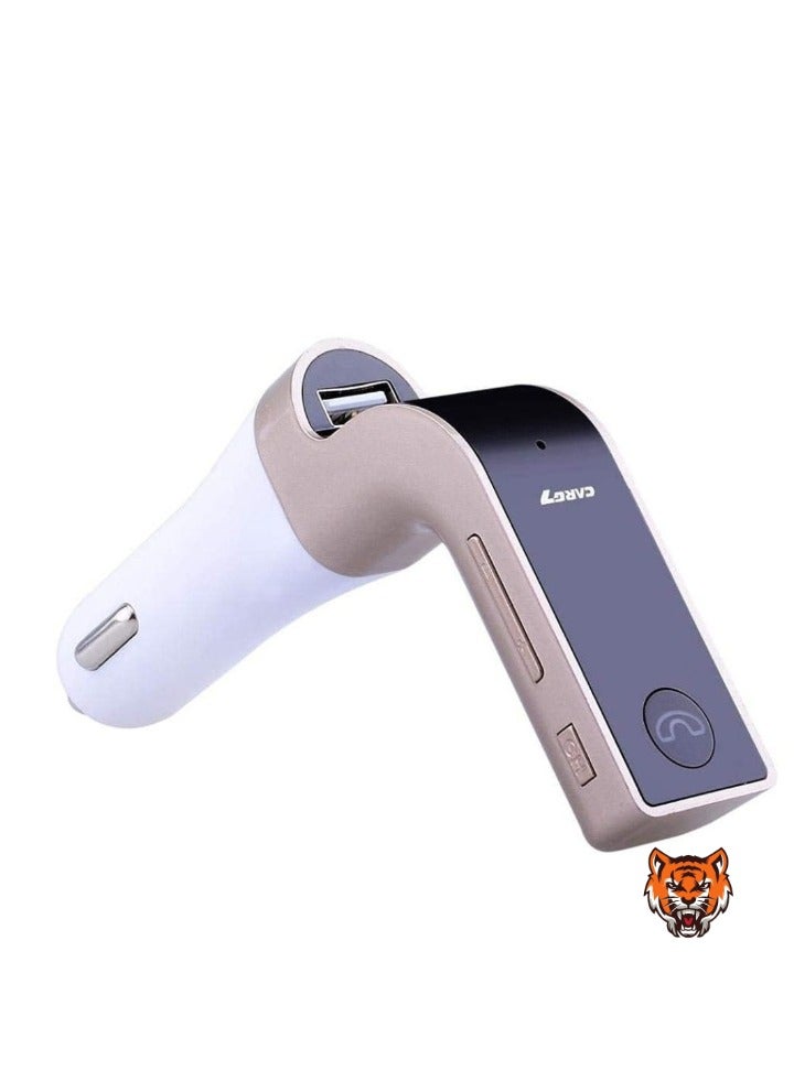 TIGER "LCD Bluetooth Car Charger FM Kit MP3 Transmitter – USB & TF Card Slot, Built-in Mic for Hands-Free Calling, Compatible with Android & iOS Devices" - Image 1