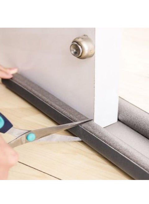 Under Door Dust Stopper Improved Adjustable Double Draft Noise Blocker Sweep (Size-32 inch) (Pack of 1) (Multicolor)