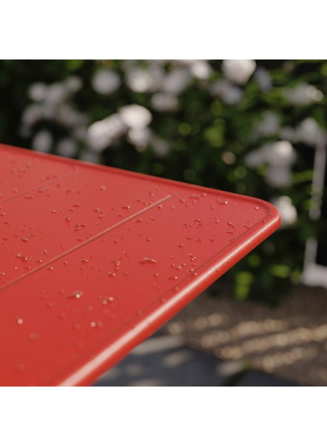Zaboon Table, Bright Red Outdoor, 65X65 Cm - Image 5