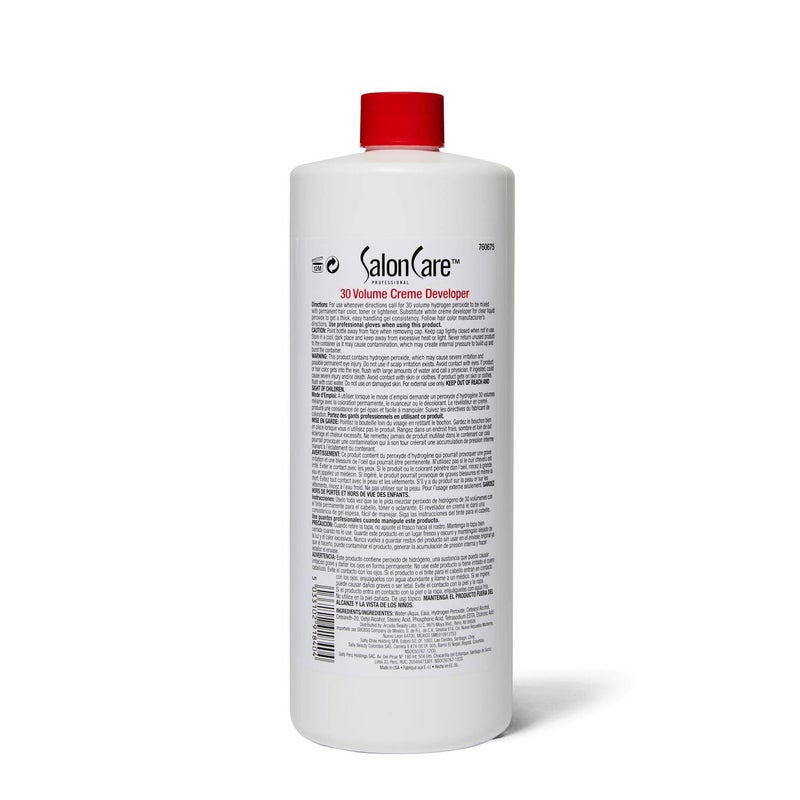 Salon Care 30 Volume Creme Developer 32 Oz - Image 2
