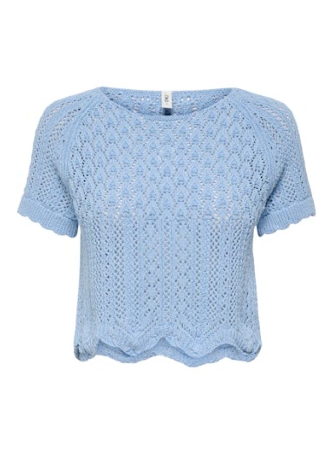 ONLY ONLY Womens Nola Life Shortsleeve Pullover Knit  - Image 1