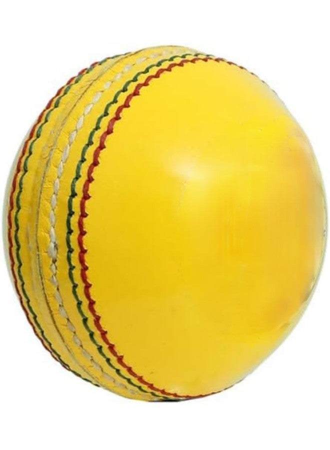 NE NEPTUNE Cricket Ball Genuine Yellow Leather Cricket Balls for Indoor Cricket Practice,Training, Matches for Seniors & Juniors (Yellow Leather) Pack of 1 - Image 4
