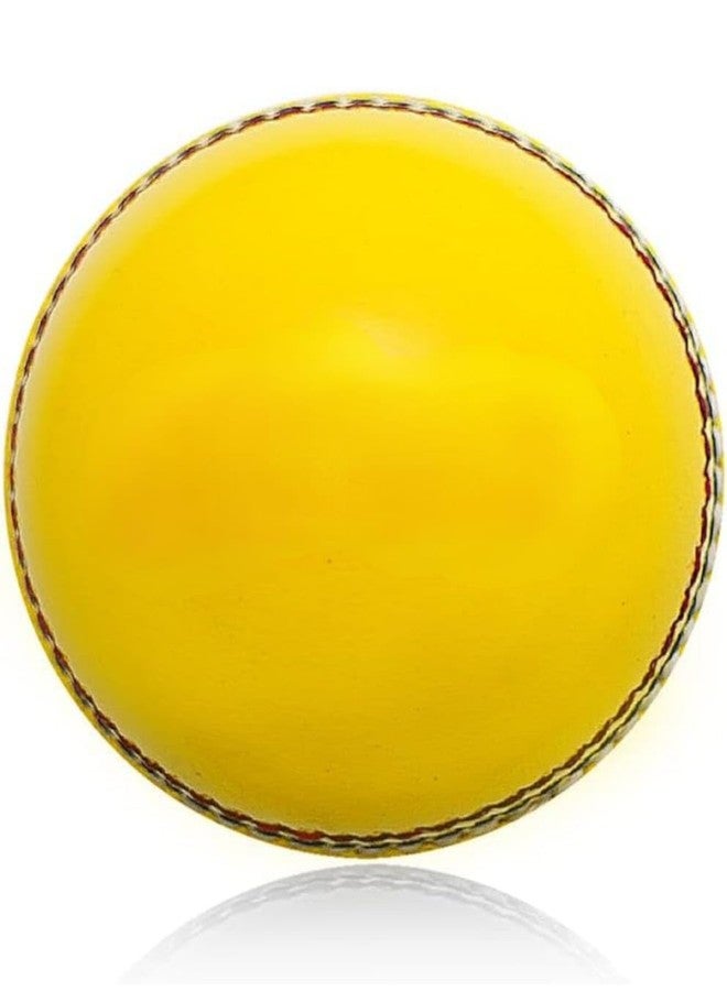 NE NEPTUNE Cricket Ball Genuine Yellow Leather Cricket Balls for Indoor Cricket Practice,Training, Matches for Seniors & Juniors (Yellow Leather) Pack of 1 - Image 3