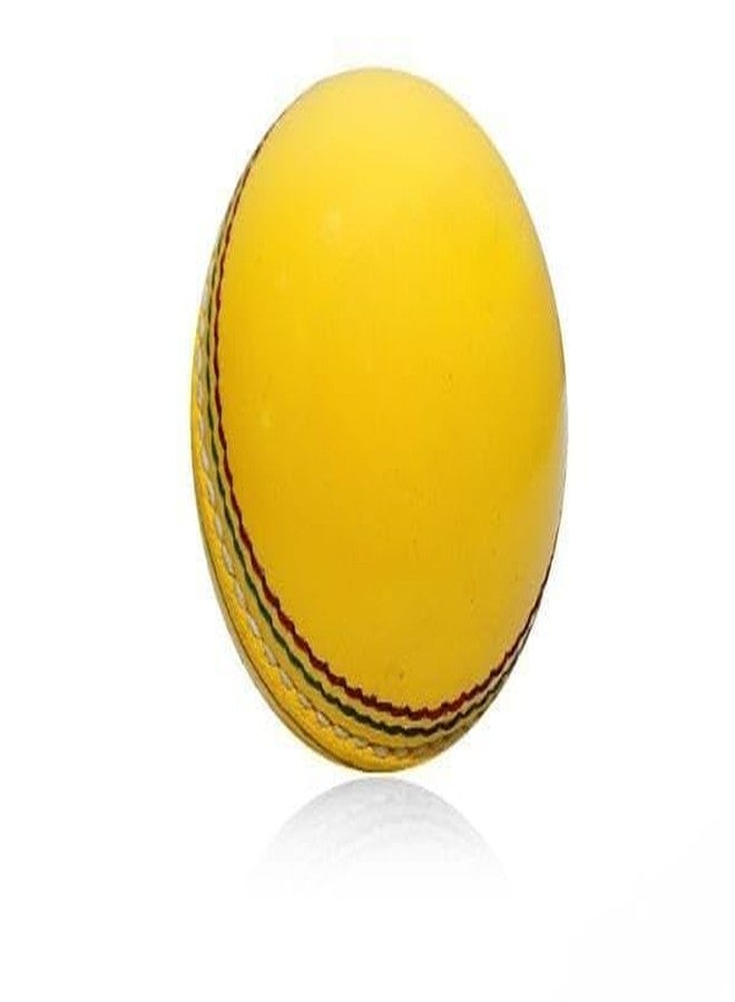 NE NEPTUNE Cricket Ball Genuine Yellow Leather Cricket Balls for Indoor Cricket Practice,Training, Matches for Seniors & Juniors (Yellow Leather) Pack of 1 - Image 1