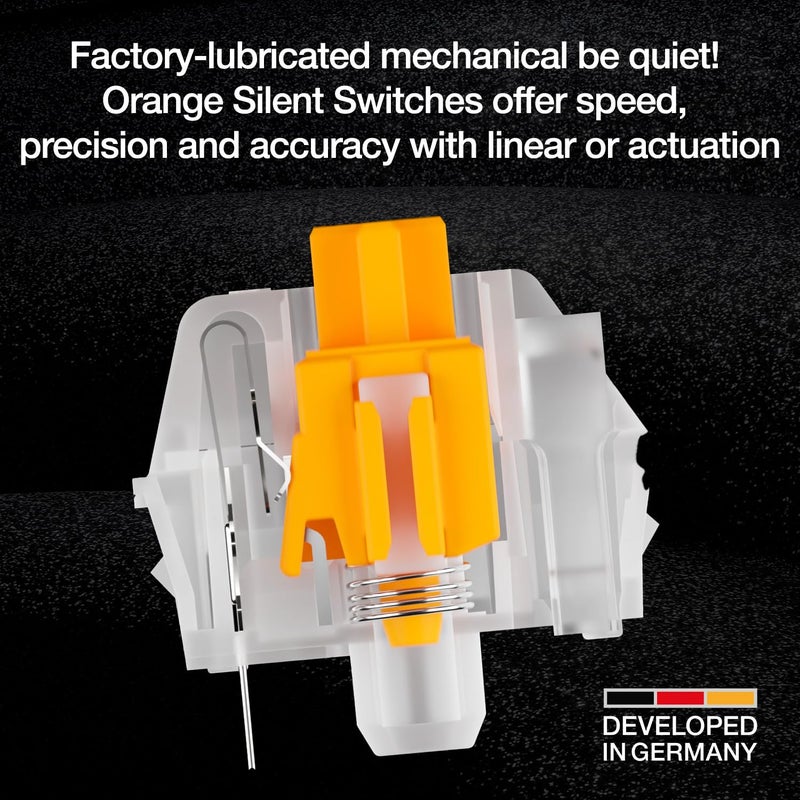 be quiet! Light Mount Mechanical Keyboard | Linear | Hot-Swappable Lubricated Silent Switches | 3D Media Wheel | ARGB Keyboard | Quality PBT Double-Shot Keycaps | Programmable | BT003US - Image 2