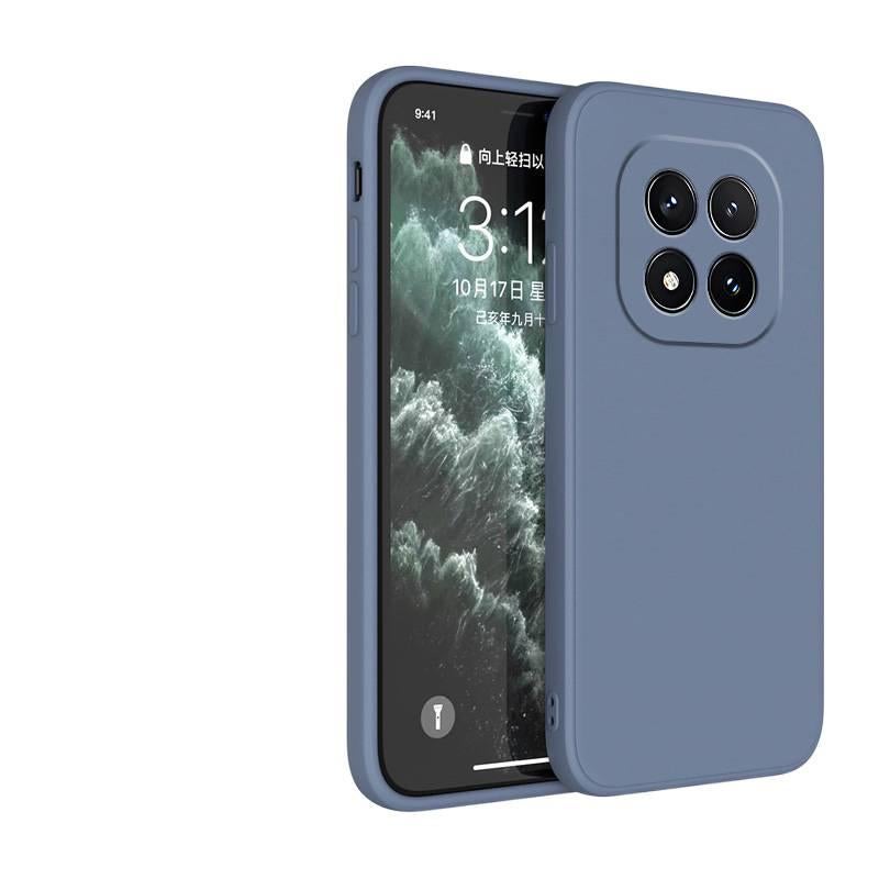 Drop Protection Silicone , Cover for Redmi Note 14 , , Matte Finish , Gray with Lightweight Carry - Image 1