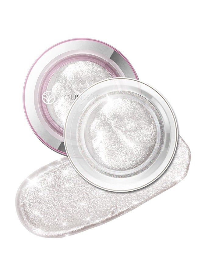 يونج فيجن ظلال عيون سائلة لامعة، ظلال عيون كريمية مقاومة للون طوال 24 ساعة - ظلال عيون كريمية مطفية ولامعة عالية الصبغة للنساء، برايمر مكياج للعيون طويل الأمد بدرجات قابلة للدمج (04) - Image 1