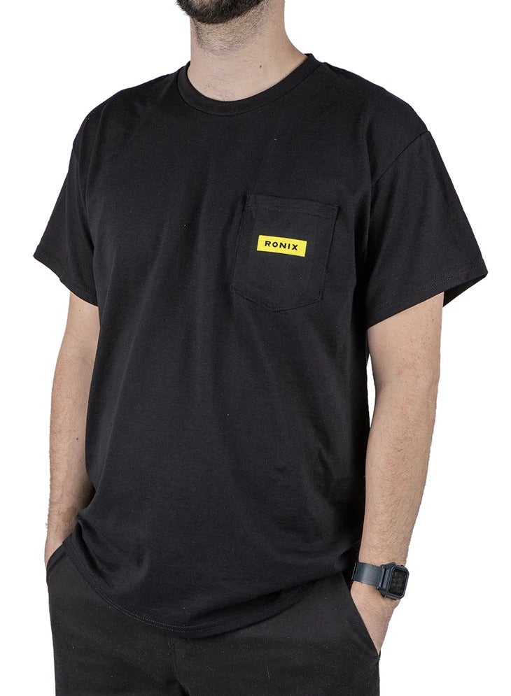 RONIX MEGACORP - Pocket T-Shirt (2024) - Black & Yellow - Image 2