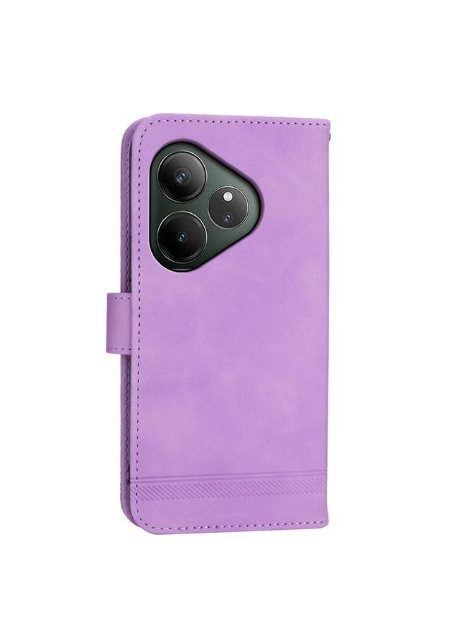 S-TOP Case For Realme GT 6 Global Dierfeng Dream Line TPU Hybrid PU Leather Phone Case - Image 3