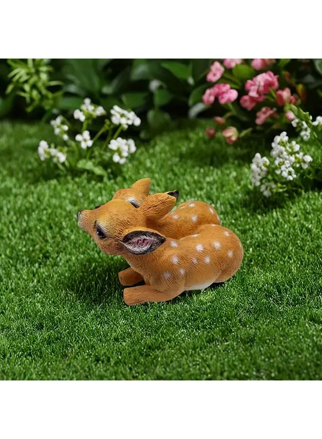 Realistic Handcrafted Sika Deer Couple Figurine Weather Resistant Resin Statue for Garden Home Lawn Patio Tabletop Decoration - Image 5
