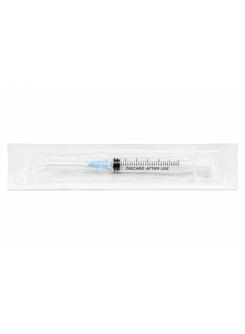 كينميد سرنجات طبية 3 مل 23G × 1 إنش لوير لوك معقمة للاستعمال مرة واحدة 100 حبة - Image 4
